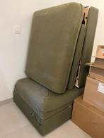 VALLENTUNA Ikea voetbank + verlengstuk met rugstuk+ kussens, Huis en Inrichting, Ophalen, Zo goed als nieuw, Stof