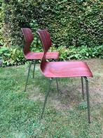 Vintage Pagholz stoel (2 stuks beschikbaar), Huis en Inrichting, Ophalen, Wit, Leer