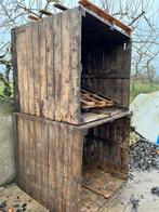 Houten bakken container, Minder dan 3 m³, Ophalen, Overige houtsoorten, Blokken