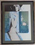 POL MARA / SENSUELE VROUW / KLEURLITHO / 87x67cm / KADER SIG, Antiek en Kunst, Kunst | Litho's en Zeefdrukken, Ophalen