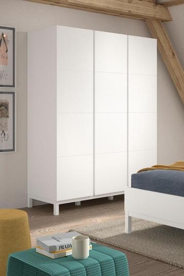 NIEUW!!! EVA 3 DEURS KLEERKAST WIT beschikbaar voor biedingen