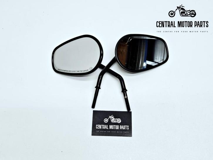 Short Stem Tapered zwarte zijspiegels, Motoren, Onderdelen | Harley-Davidson, Gebruikt, Ophalen of Verzenden