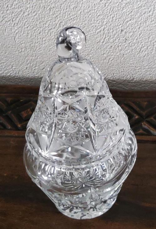 Kristallen bonbonnière in de vorm van een peer, Antiek en Kunst, Antiek | Glaswerk en Kristal, Ophalen
