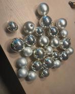 Zilvere kerstballen, Ophalen of Verzenden, Zo goed als nieuw