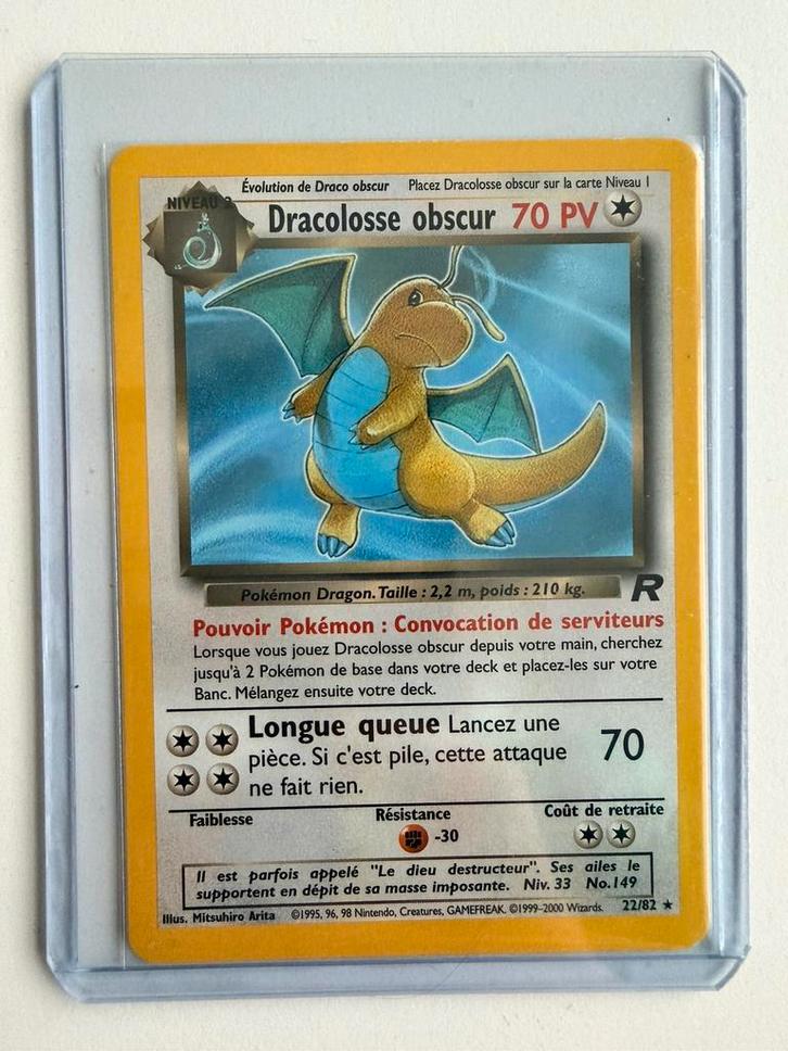 Dracolosse obscur (Dark Dragonite) – Team Rocket 22/82 – FR, Hobby en Vrije tijd, Verzamelkaartspellen | Pokémon, Zo goed als nieuw