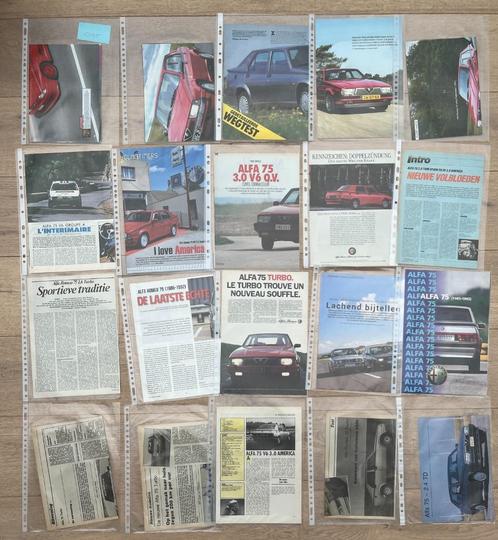 ALFA 75 - ARTIKELS, Boeken, Auto's | Folders en Tijdschriften, Ophalen of Verzenden