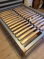 Bed 160 cm, Maison & Meubles, Chambre à coucher | Lits, Gris, Enlèvement, Utilisé, Deux personnes