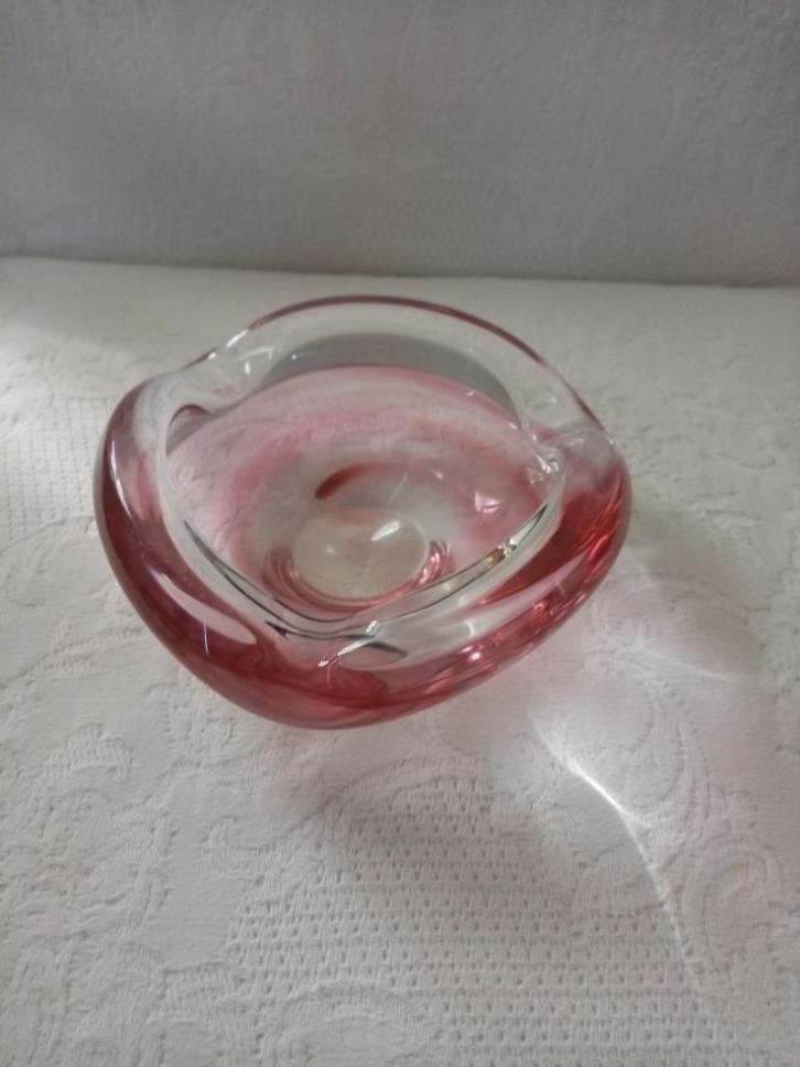 Nederlands/Kristalunie glazen asbak van Max Verboeket jaren, Antiek en Kunst, Antiek | Glaswerk en Kristal, Ophalen of Verzenden