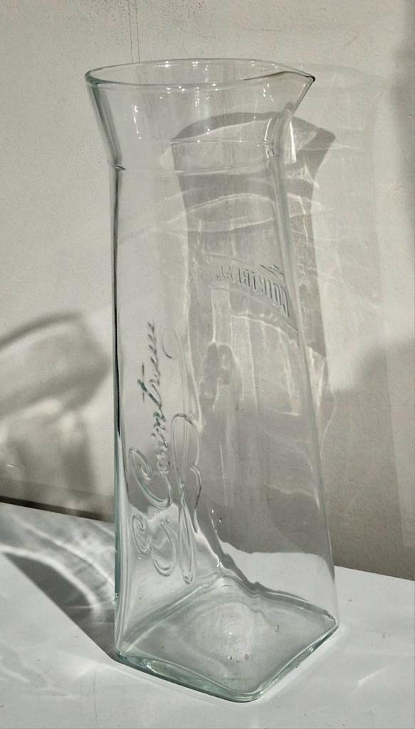 E Cointreau glazen karaf mengkan cocktail mixer, Verzamelen, Glas en Drinkglazen, Zo goed als nieuw, Ophalen of Verzenden