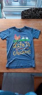 T-shirt met kip, Gebruikt, Ophalen