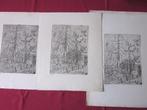 LOT Gravures uniques eau-forte 3 états Richard Joris 1966, Enlèvement ou Envoi
