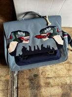 Jeune Premier boekentas, Ophalen, Blauw, Aktetas of Boekentas, 30 tot 40 cm