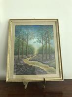 Lijst kader pastel tekening heidelandschap heide landschap, Enlèvement ou Envoi