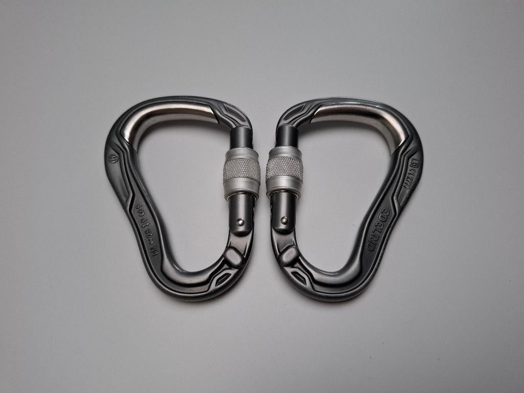 Escalade Lot 2 mousquetons Edelrid, Sports & Fitness, Escalade, Enlèvement, Comme neuf, Accessoire d'escalade