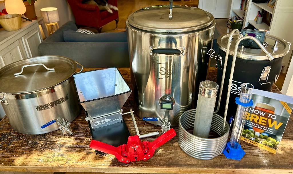 Complete hoogwaardige binnenlandse brouwerij, Hobby en Vrije tijd, Overige Hobby en Vrije tijd, Gebruikt, Ophalen