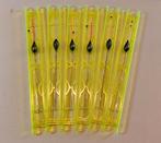 Hengelsport 6 zelfgemaakte vislijntjes set 69, Ophalen of Verzenden, Nieuw, Vaste hengel