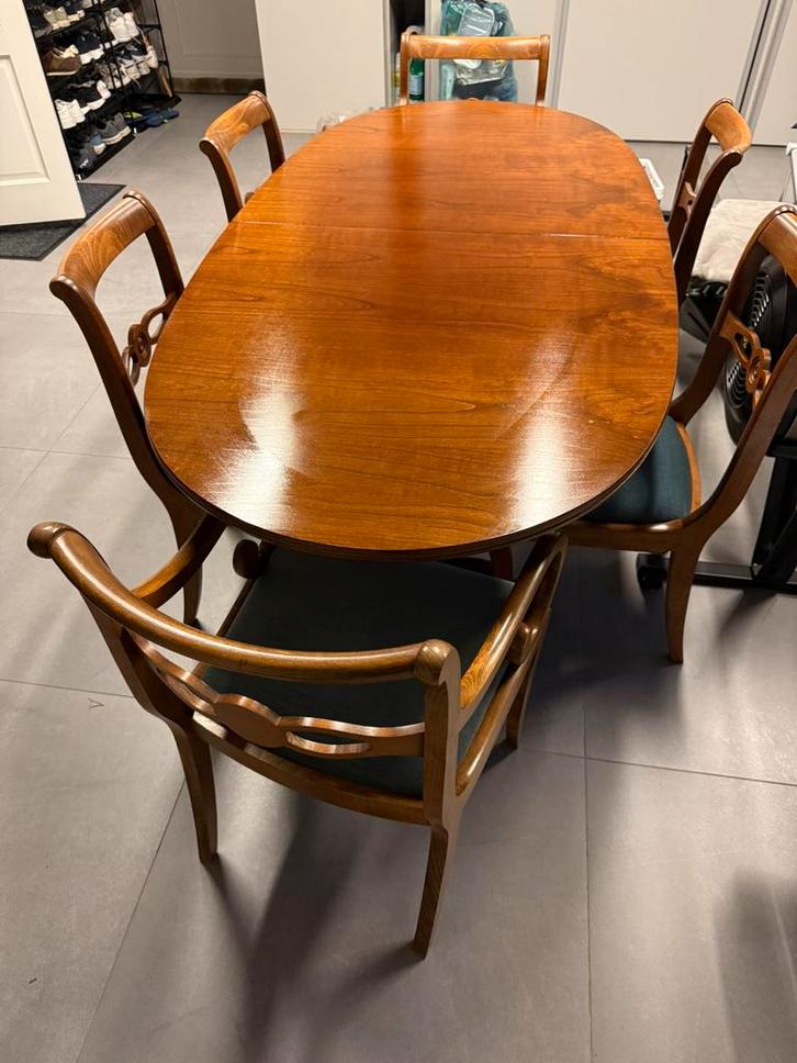 Salle à manger en cerisier massif, Maison & Meubles, Salles à manger complètes, Utilisé, Enlèvement