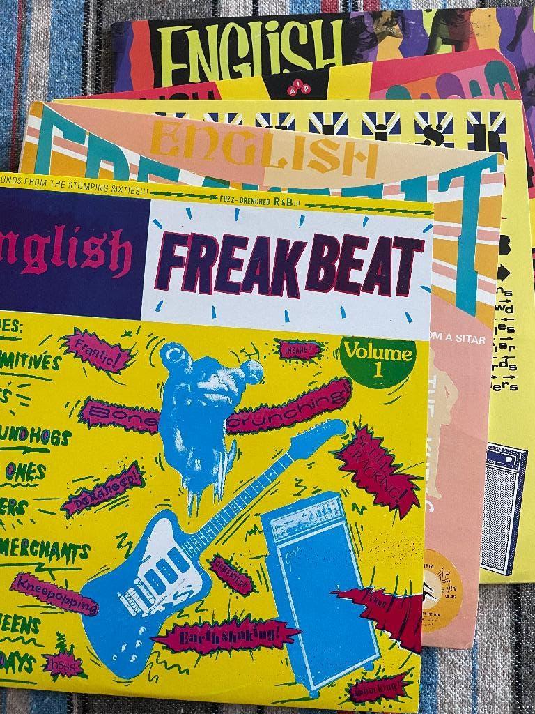 English freakbeat vol 1-5 lp’s, Cd's en Dvd's, Ophalen, Gebruikt, Rock-'n-Roll