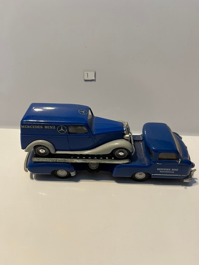 Mercedes takelwagen met Mercedes op, Ophalen of Verzenden, Zo goed als nieuw