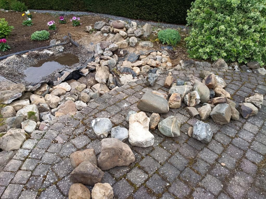 Partij maaskeien gratis op te halen, Ophalen