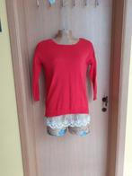 Pull femme rouge avec dentelle – Taille M (38), Rouge, Taille 38/40 (M), Enlèvement ou Envoi, Sans marque