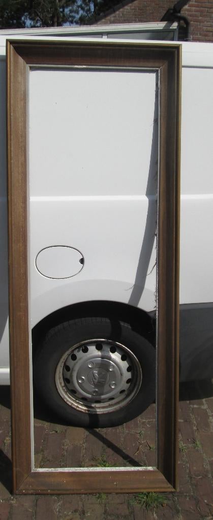 Joli grand cadre en bois ancien - 192x72/175x55, Enlèvement, Comme neuf, Bois