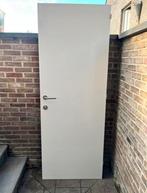 Verfdeur 201x74 met klink slot scharnieren, Doe-het-zelf en Bouw, Ophalen, Zo goed als nieuw