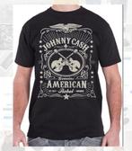 T-shirt noir Johnny Cash American Rebel M pour homme NOUVEAU, Enlèvement ou Envoi, Neuf, Taille 48/50 (M), Noir