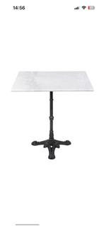 Bistro tafel 60x60 marmer, Ophalen, Zo goed als nieuw