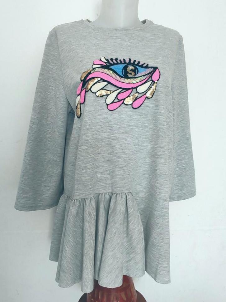 Haut gris chiné Atmosphere Taille L Œil Sequins & Volant Asy, Vêtements | Femmes, Homewear, Bleu, Enlèvement ou Envoi