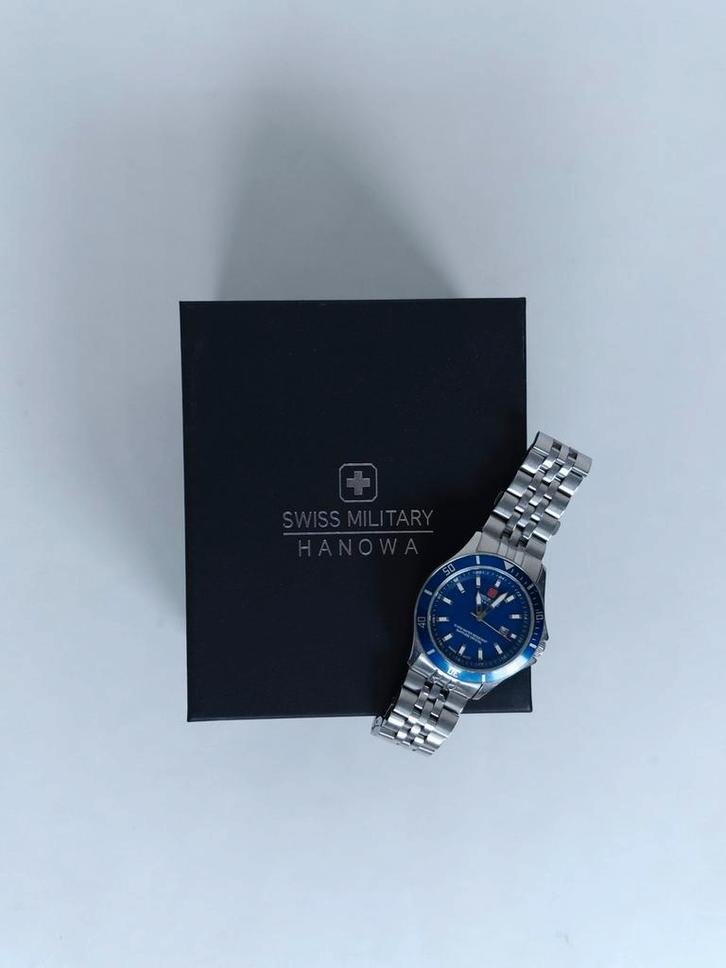 Tijdloos Hanowa Swiss Military horloge, Bijoux, Sacs & Beauté, Montres | Hommes, Utilisé, Montre-bracelet, Autres marques, Acier