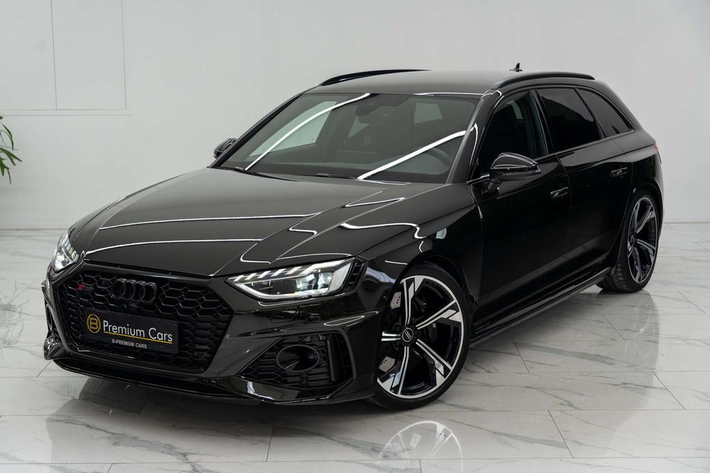Audi RS4 Avant Quattro Exclusive! Dark Olive Green! Lichte v, Auto's, Automaat, Gebruikt, Bi-Xenon koplampen, Zwart