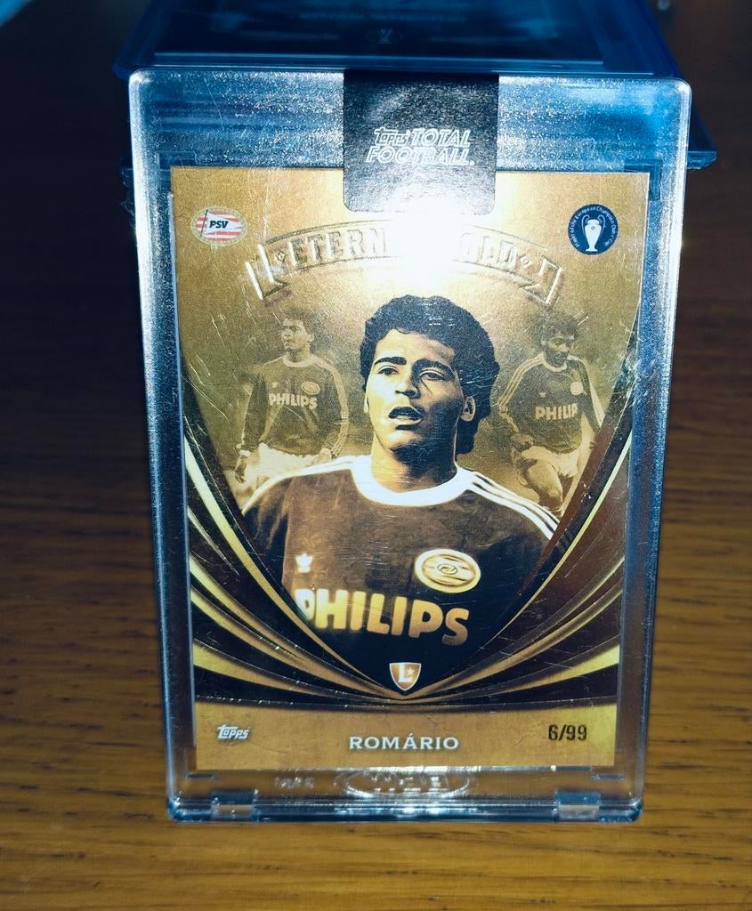 Topps eternal Gold Legend Romario PSV genummerd 6/99, Ophalen of Verzenden