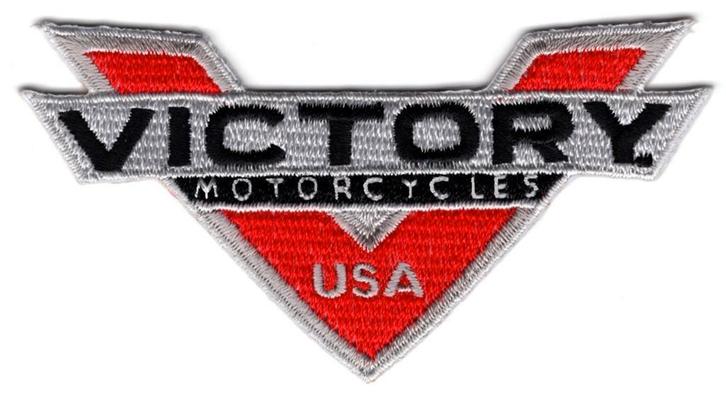Victory Motorcycles USA stoffen opstrijk patch embleem #2, Motoren, Accessoires | Overige, Nieuw, Verzenden