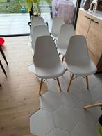 Eetkamerstoelen 6 stuks, Maison & Meubles, Chaises, Enlèvement, Utilisé, Blanc, Cinq, Six Chaises ou plus