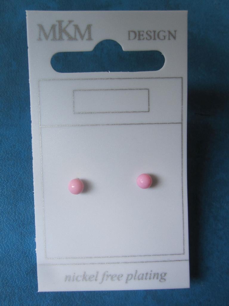 Lichtroze oorknopjes (NIEUW), Handtassen en Accessoires, Oorbellen, Overige materialen, Nieuw, Ophalen of Verzenden, Roze