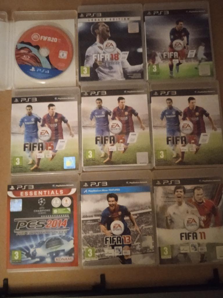 PES 2014 + FIFA 11,13,15,16,18 (Legacy Edition),20 PS3, Ophalen, Gebruikt, 2 spelers, Vanaf 3 jaar