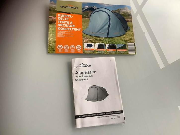 Waterdichte Pop-Up tent Adventuridge 2 personen, Caravans en Kamperen, Tenten, tot en met 2, Nieuw, Ophalen