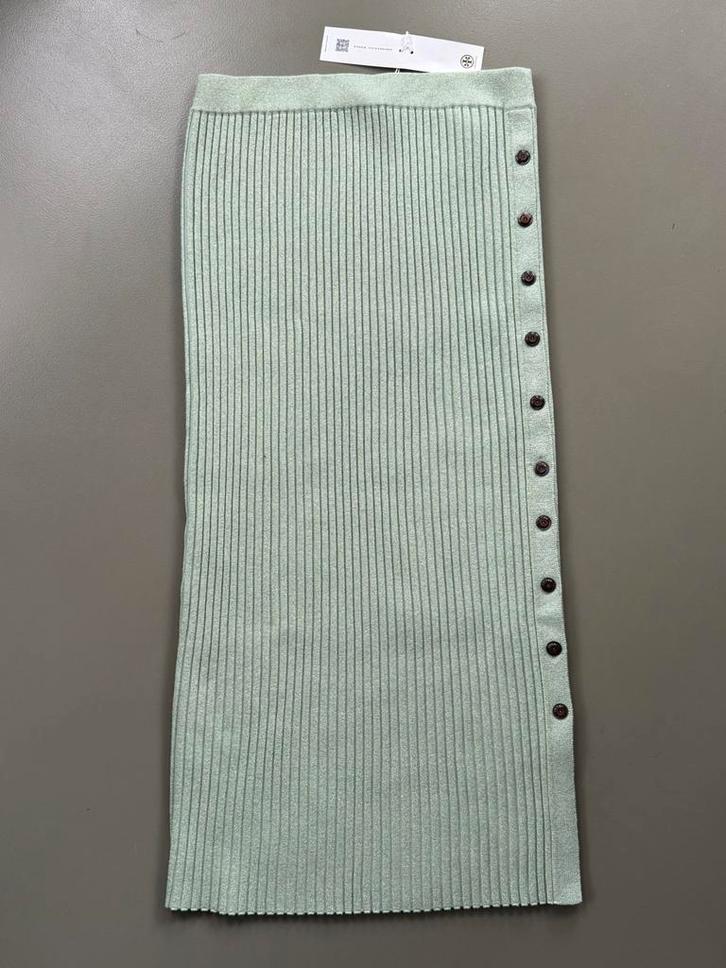 Ongedr maxirok van Tory Burch, merinowol, Kleding | Dames, Rokken, Nieuw, Maat 38/40 (M), Overige kleuren, Onder de knie, Verzenden