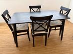 Dining Table set fir Sale with 4 stylish chairs, Huis en Inrichting, Tafels | Eettafels, Ophalen, 100 tot 150 cm, 50 tot 100 cm