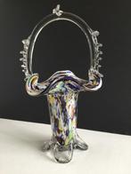 Millefiori mandvaas met etiket, Ophalen of Verzenden