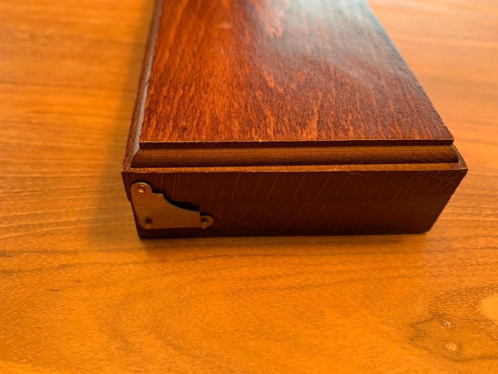 thermomètre à vin dans une boîte en bois, Enlèvement ou Envoi