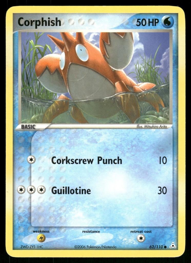 Corphish 62/110 - Holon Phantoms, Hobby en Vrije tijd, Verzamelkaartspellen | Pokémon, Gebruikt, Verzenden