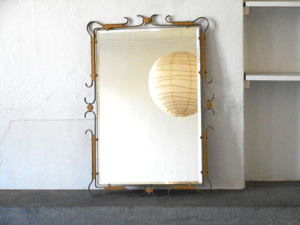 Miroir vintage biseauté avec cadre décoratif, Maison & Meubles, Accessoires pour la Maison | Miroirs, Moins de 100 cm, Enlèvement