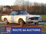 Mercedes-Benz 230 SL Pagoda | 1964 | Route 66 Auctions, Auto's, Zwart, Mercedes-Benz, Bedrijf, Handgeschakeld