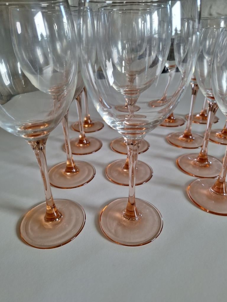 Luminarc rose glazen, Ophalen of Verzenden