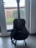 Fender Akoestische Gitaar – Zwart + Hoes + Stemapparaat, Enlèvement, Comme neuf, Guitare Western ou Guitare Folk