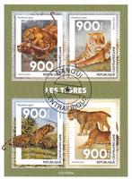 Timbres animaux tigres a, Envoi, Affranchi