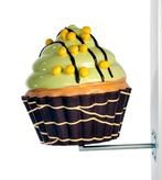 Reclame Cupcake 65 cm - cupcake voor muurbevestiging, Ophalen, Nieuw