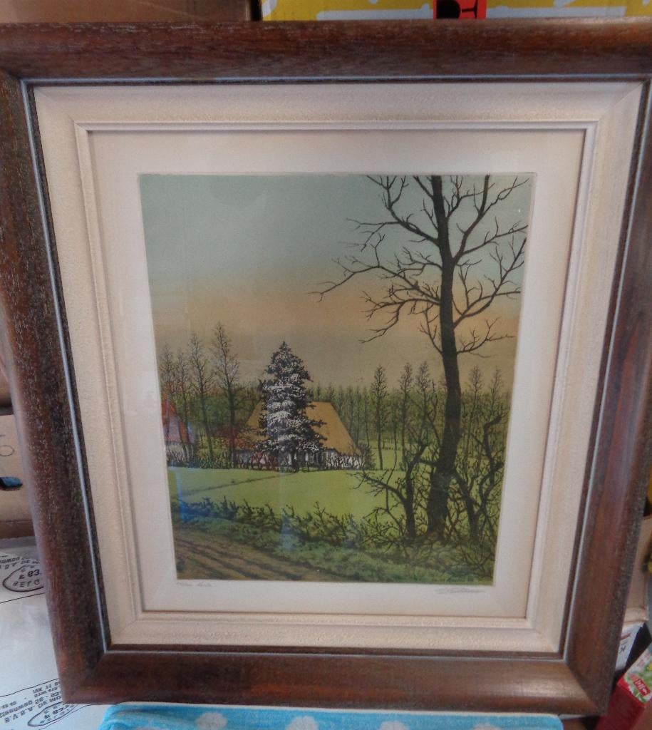 Ets Emiel De Cooman, Antiek en Kunst, Kunst | Etsen en Gravures, Ets, Ophalen